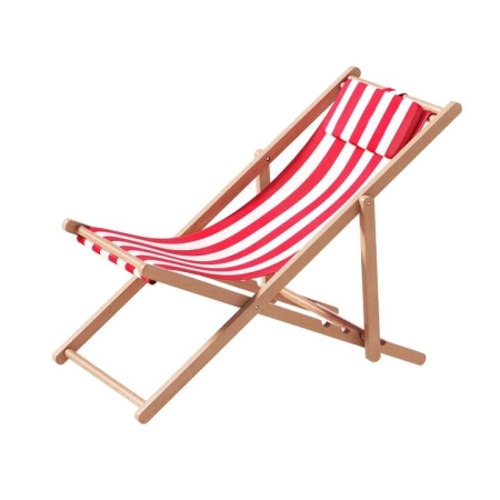 Outdoor Furniture Sun Lounge Wooden Beach Chairs Deck Chair Folding Patio