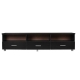 Design Square Modern Tech TV Stand Cabinet Entertainment Unit 1.8m - Black
