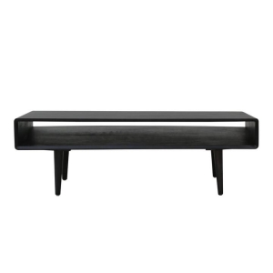 6IXTY Noche Rectangular Wooden Coffee Table 110cm - Black