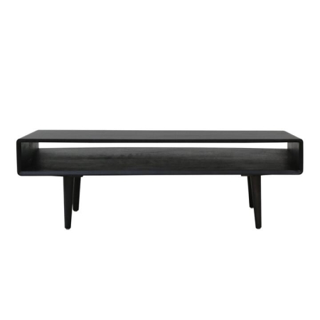 6IXTY Noche Rectangular Wooden Coffee Table 110cm - Black