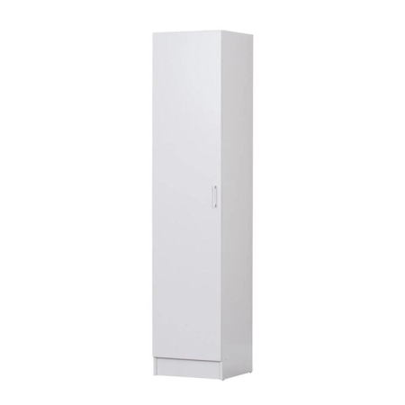 Nova 1-Door Multi-Purpose 5-Tier Cupboard Storage Cabinet - White