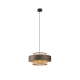 Olcay Modern Elegant Pendant Lamp Ceiling Light - Brown & Natural
