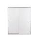 Design Square Multi-Purpose Built-In Modular Sliding Door Wardrobe Closet Clothes Storage - White