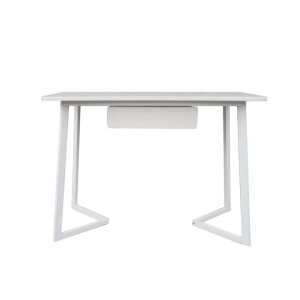 Design Square Modern Office Computer Writing Study Desk Table 110cm - White