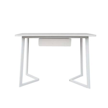 Design Square Modern Office Computer Writing Study Desk Table 110cm - White