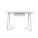 Design Square Modern Office Computer Writing Study Desk Table 110cm - White