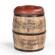 Moet Chandon Vintage Rustic Round Foot Stool Ottoman