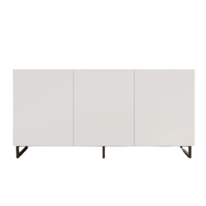 Design Square Otis Buffet Unit Sideboard W/ 3-Doors Storage Cabinet - Oak/White