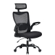 Maestro Furniture MONA Mesh Ergonomic High Back Flipped Armrest Task Computer Office Chair - Black
