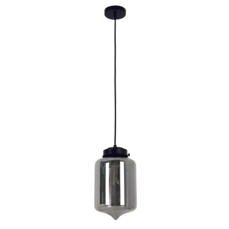 MASON Pendant Lamp Light Interior ES Smoked Glass Tipped Oblong OD180mm