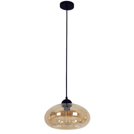MASON Pendant Lamp Light Interior ES Amber Glass Oval OD275mm