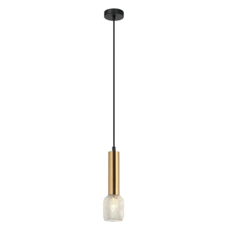 MIKRO Pendant Lamp Light Interior SES OD75mm H250mm Cylinder Antique Brass with Chrome Mesh