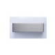 NEW YORK Wall Light Interior Surface Mounted Up/Down 6W Rectangular Satin Nickel 3000K Clear Acrylic Border 360LM