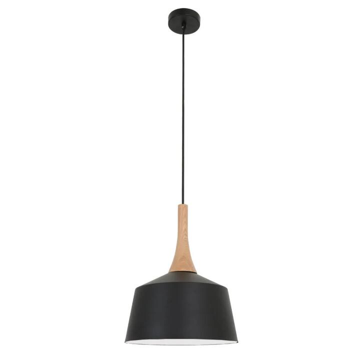 NORDIC Pendant Lamp Light Interior ES Black Small Angled Dome OD270mm
