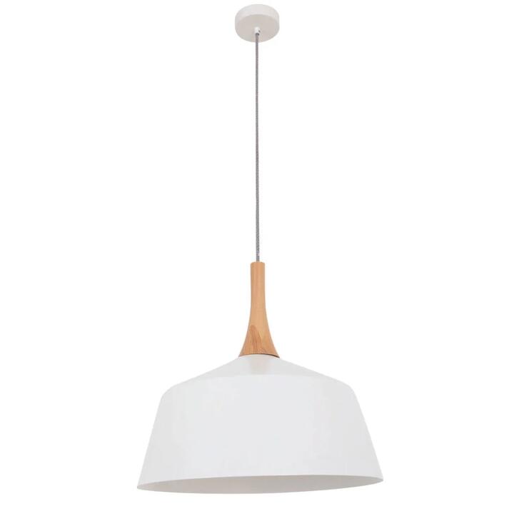 NORDIC Pendant Lamp Light Interior ES White Medium Angled Dome OD400mm
