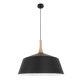 NORDIC Pendant Lamp Light Interior ES Black Large Angled Dome OD560mm