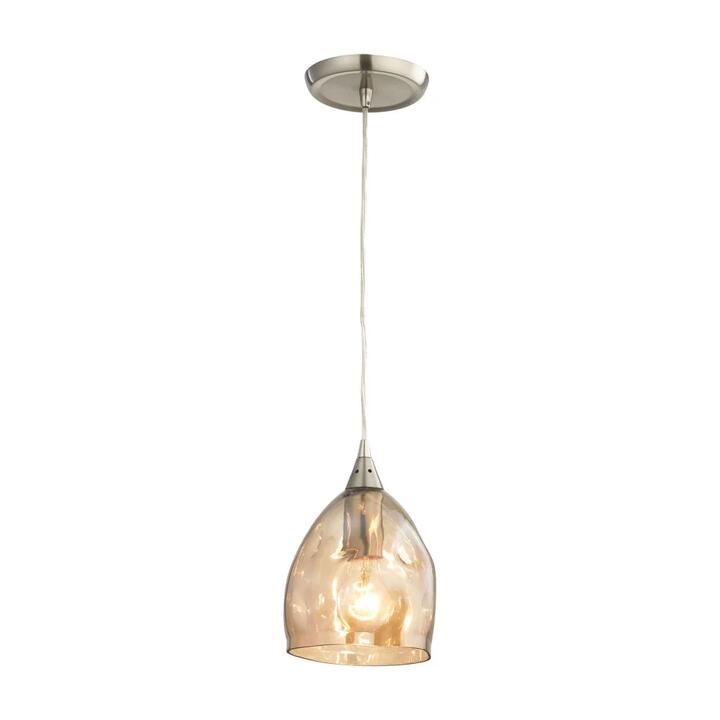 ORDITO Pendant Lamp Light Interior ES Champagne Dimpled Glass Ellipse OD146mm