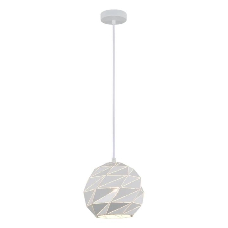 ORIGAMI Pendant Lamp Light Interior ES 60W Matte White Dome Small Iron OD220mm x H3215mm