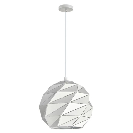 ORIGAMI Pendant Lamp Light Interior ES 60W Matte White Dome Large Iron OD320mm x H3215mm