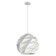 ORIGAMI Pendant Lamp Light Interior ES 60W Matte White Dome Large Iron OD320mm x H3215mm