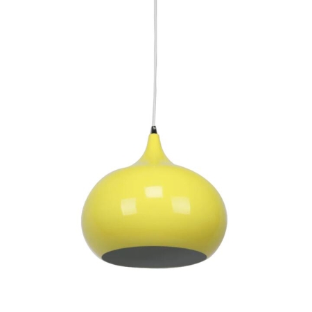 Mini Kirby Inverted Bowl Metal Pendant Light Lamp - Luminous Yellow