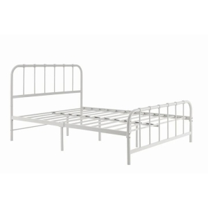 Milan Metal Bed Frame - White