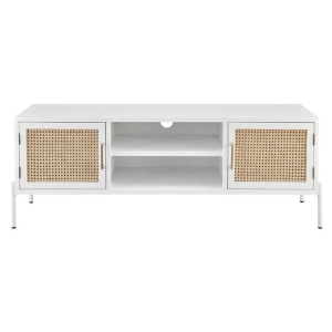 Mia Lowline Entertainment Unit TV Stand Storage Cabinet 144cm - White - White