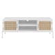 Mia Lowline Entertainment Unit TV Stand Storage Cabinet 144cm - White - White