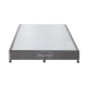 Mattress Base Ensemble Queen Size Solid Wooden Slat in Chaorcoal with Removable Cover