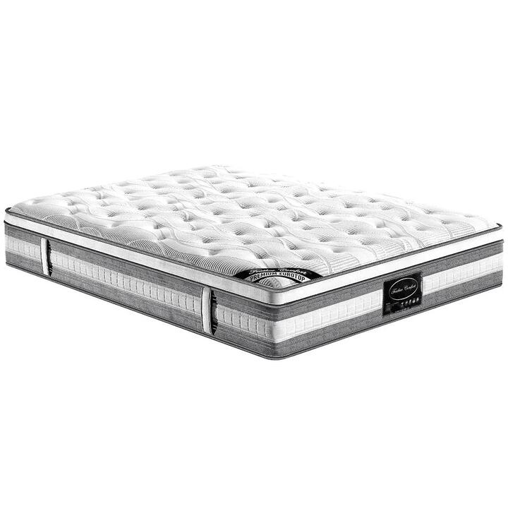 Mattress Euro Top Double Size Pocket Spring Coil with Knitted Fabric Medium Firm 34cm Thick