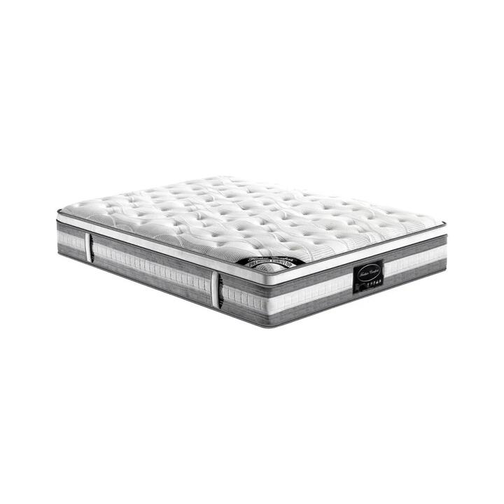 Mattress Euro Top King Single Size Pocket Spring Coil with Knitted Fabric Medium Firm 34cm Thick