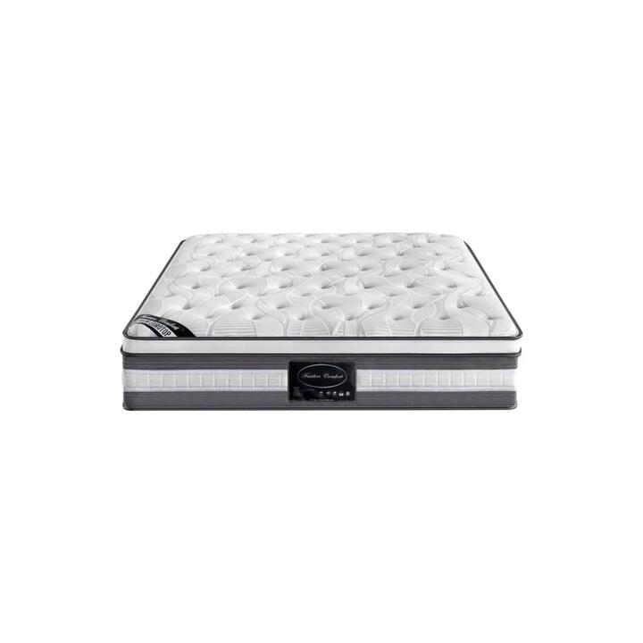 Mattress Euro Top Single Size Pocket Spring Coil with Knitted Fabric Medium Firm 34cm Thick