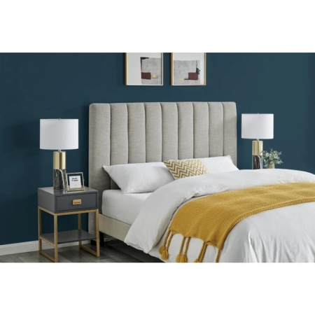 Megan Bed Head Cloud Grey - Queen