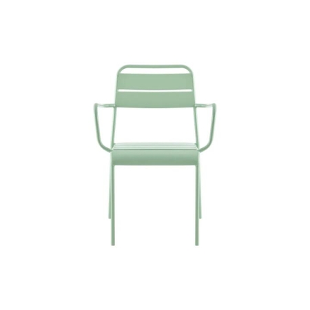 Miami Metal Outdoor Armchair - Light Grey
