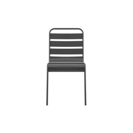 Miami Metal Outdoor Dining Chair - Light Grey