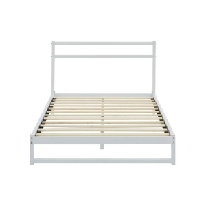 Michelle Metal Bed Frame Single Size White - Single