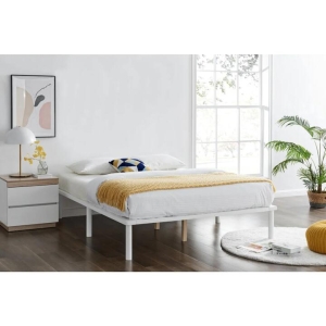 Orlando Wood Bed Frame Queen Size White - Queen