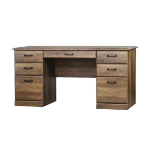 Maestro Furniture Marosi Manager Executive Computer Office Working Desk W/ Drawers Storage Rustic Oak