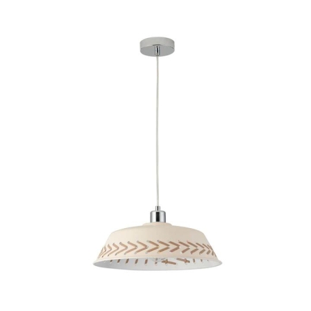 Neveah Modern Metal Shade Hanging Pendant Light Lamp Cream