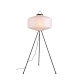 Merce Modern Metal Tripod Base Paper Shade Standing Floor Light Lamp White/Black