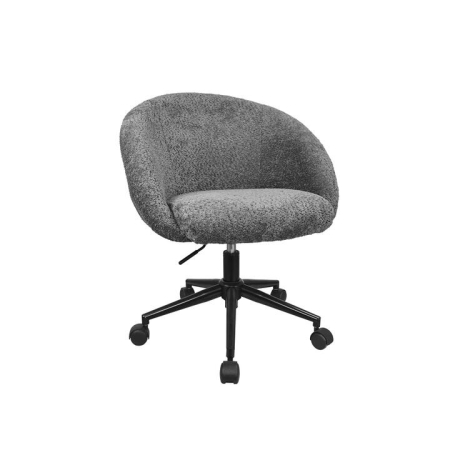 Maestro Furniture Marquin Boucle Fabric Computer Desk Task Office Working Chair Charcoal