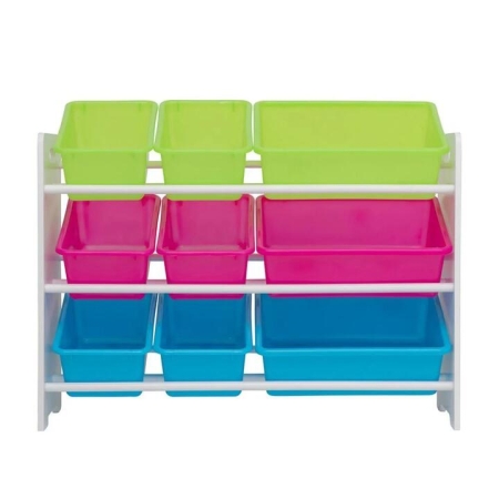 Lotus Kids 9-Bins Toys Organizer Unit Storage Rack
