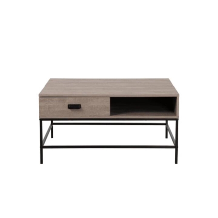 Design Square Lyra Lift-Up Retangular Coffee Table W/ 1-Drawer - Oak