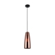 LAMINA Pendant Lamp Light Interior ES Copper Coloured Glass Ellipse OD135mm