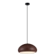 LIGNA Pendant Lamp Light Interior ES Black Walnut Dome OD400mm
