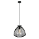 MANU Pendant Lamp Light Interior ES OD300mm H285mm Black Cone (Concave) Wire Cage