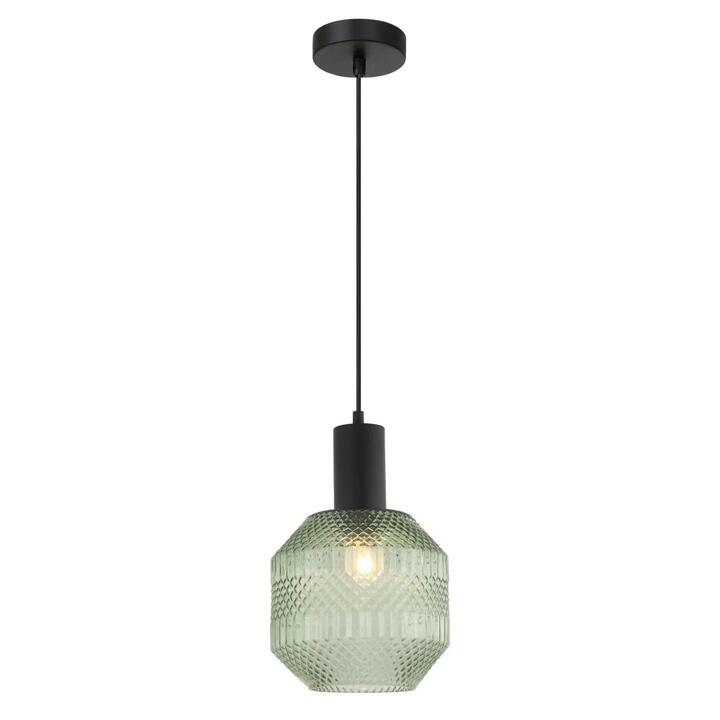 MARACA Pendant Lamp Light Interior ES Green Glass Jar OD200mm