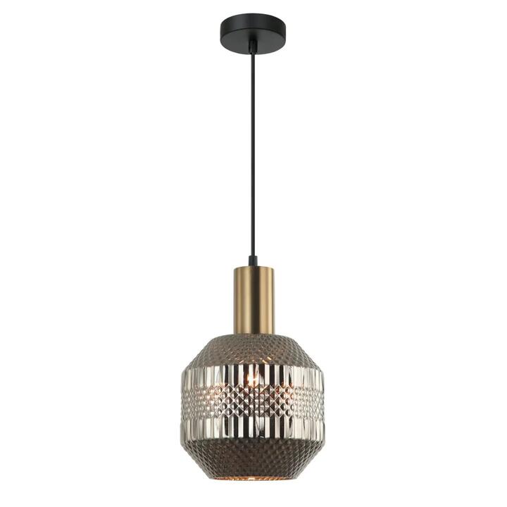MARACA Pendant Lamp Light Interior ES Chrome Glass Jar OD200mm