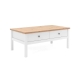 Design Square Mark Wooden Rectangular Coffee Table W/ 2-Drawers - White/Oak