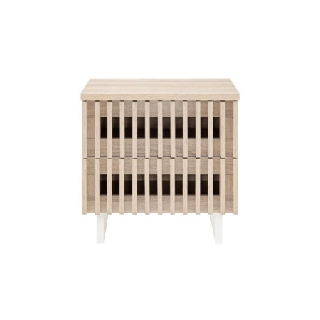 Manila Bedside Nightstand Side Table - Natural - Natural